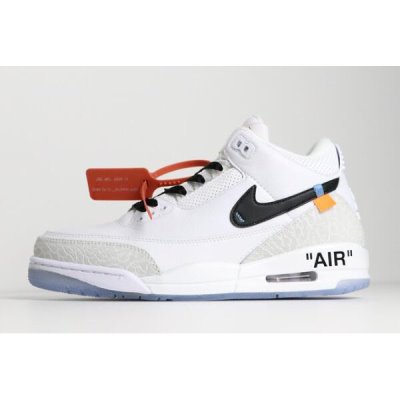 Nike Erkek Air Jordan 3 Pure Beyaz / Siyah Basketbol Ayakkabısı Türkiye - CB7AU1A0